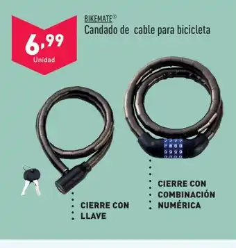 ALDI BIKEMATEⓇ Candado de cable para bicicleta oferta