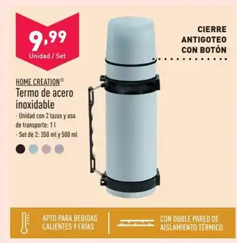ALDI HOME CREATIONⓇ Termo de acero inoxidable oferta