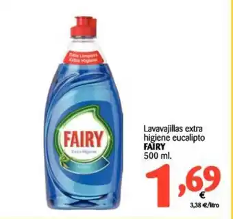 Alimerka Fairy Lavavajillas extra higiene eucalipto 500ml oferta