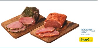 Supermercados La Despensa CINTA DE LOMO ADOBADA O AJILLO "DUROC" oferta