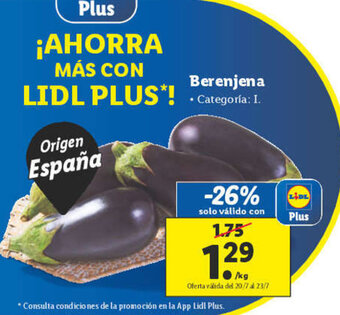 Lidl Berenjena oferta