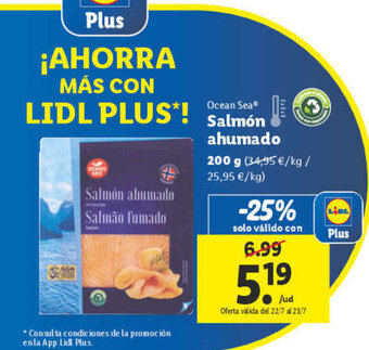 Lidl Salmón ahumado oferta
