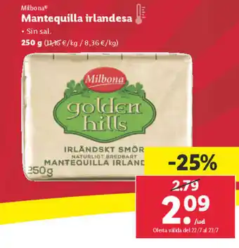 Lidl Milbona Mantequilla irlandesa oferta