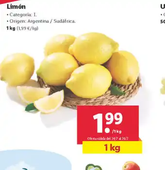 Lidl Limón •Categoría: I. oferta