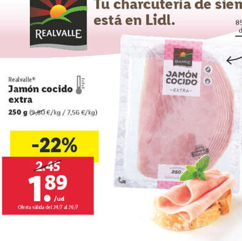 Lidl Jamón cocido extra oferta