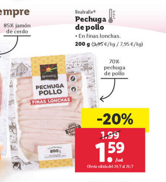 Lidl Pechuga de pollo oferta