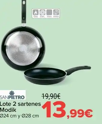 Carrefour Lote 2 sartenes modik oferta
