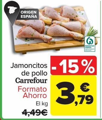 Carrefour Jamoncitos de pollo carrefour formato ahorro oferta
