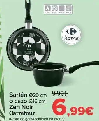 Carrefour Sartén o cazo zen noir carrefour oferta