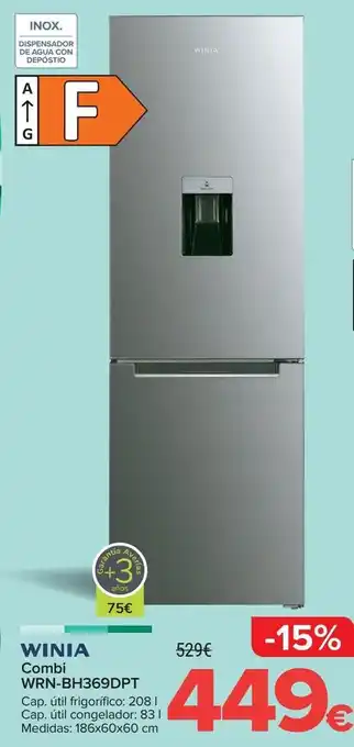 Carrefour Winia combi wrn-bh369dpt winia oferta