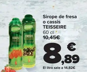 Carrefour Market Sirope de fresa o casai teisseire oferta