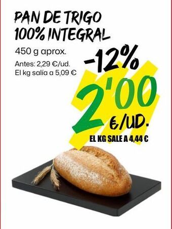 AhorraMas Pan integral oferta