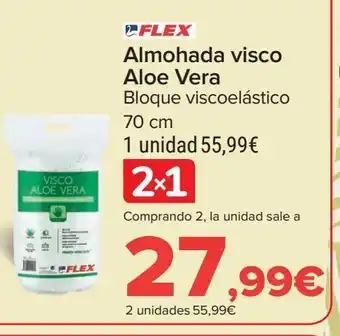 Carrefour Almohada visco aloe vera flex oferta