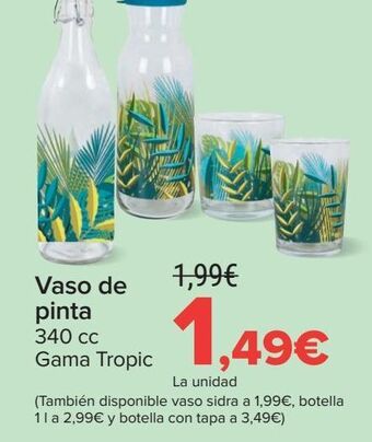 Carrefour Vaso de pinta oferta