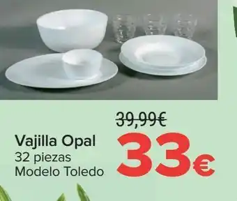 Carrefour Vajilla opal oferta