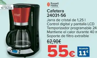 Carrefour Cafetera 24031-56 russel hobbs oferta