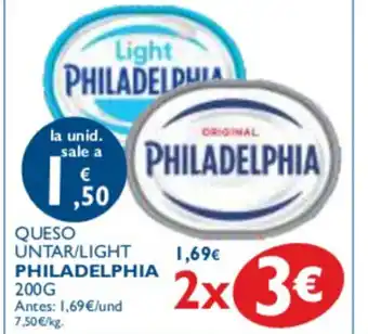 Supermercados La Despensa Philadelphia Queso Untar/Light 200g oferta