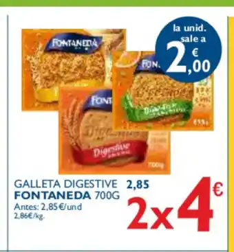 Fontaneda Galleta Digestive 700g