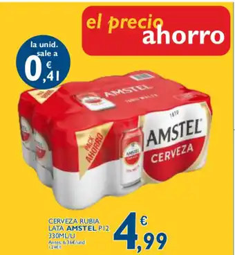 Supermercados La Despensa Amstel Cerveza Rubia Lata P12 330ml/u oferta