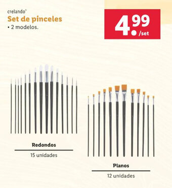 Lidl Crelando Set de pinceles oferta