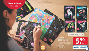 Lidl Libros para rascar oferta