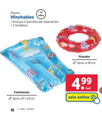 Lidl Playtive Hinchables oferta