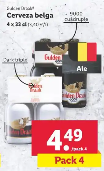 Lidl Gulden Draak Cerveza belga oferta