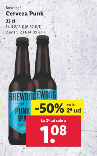 Lidl Brewdog® Cerveza Punk oferta