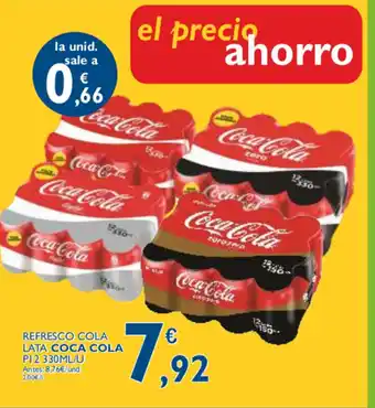 Supermercados La Despensa Coca Cola Refresco Cola Lata P12 330ml/u oferta