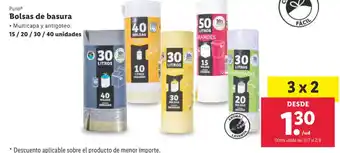 Lidl Purio® Bolsas de basura oferta