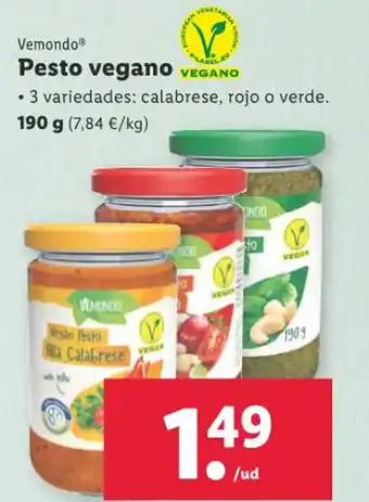 Lidl Vemondo® Pesto vegano oferta