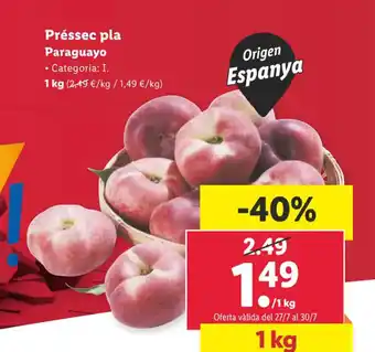 Lidl Préssec pla Paraguayo oferta