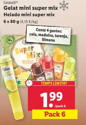 Lidl Gelat mini super mix Helado mini super mix oferta