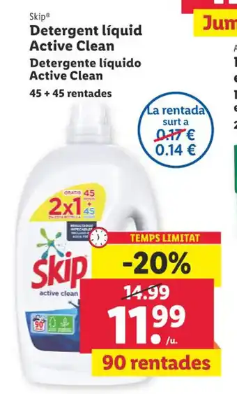 Lidl Detergente líquid Active Clean oferta