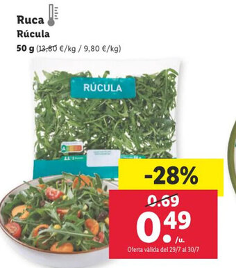 Lidl Ruca Rúcula oferta