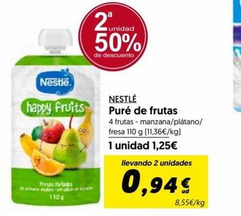 Hiper Usera NESTLÉ Puré de frutas oferta