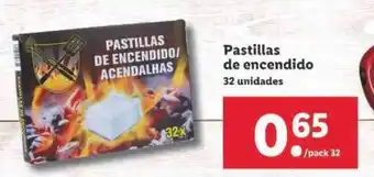 Lidl Pastillas de encendido 32 unidades oferta