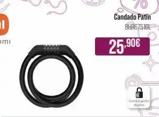 Candado patín bhr6751gl 25.90€ co combinación digitos