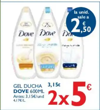 Supermercados La Despensa Dove Gel Ducha 600ml oferta