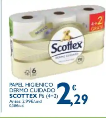 Supermercados La Despensa Scottex Papel Higienico Dermo Cuidado P6 (4+2) oferta