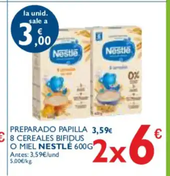 Supermercados La Despensa Nestlé Preparado Papilla 8 Cereales Bifidus O Miel 600g oferta
