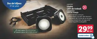 Lidl Llums LED de treball oferta