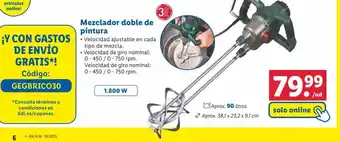 Lidl Mezclador doble de pintura oferta