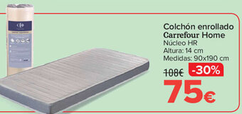 Carrefour Colchón enrollado Carrefour Home oferta
