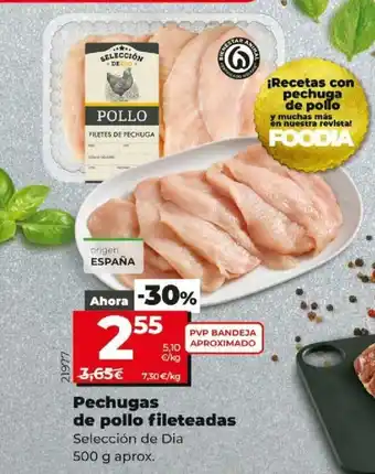 Dia Pechugas de pollo fileteadas Selección de Dia 500g oferta