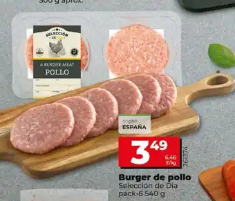 Dia Burger de pollo Selección de Dia pack - 6 540g oferta