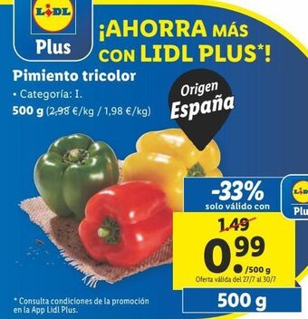 Lidl Pimientos oferta