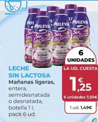 SPAR LECHE SIN LACTOSA Mañanas ligeras oferta