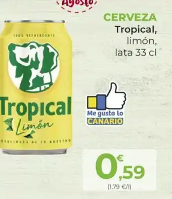 SPAR CERVEZA Tropical, limón, oferta