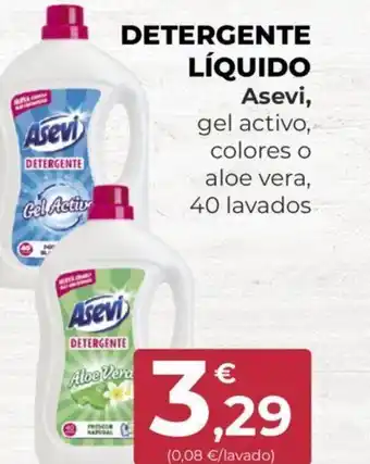 SPAR DETERGENTE LÍQUIDO Asevi oferta
